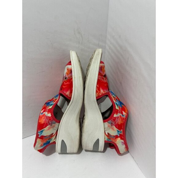 Bezees Sandals Women’s wedge multicolor backstrap size 8 pull on Stretchy casual - Picture 4 of 6